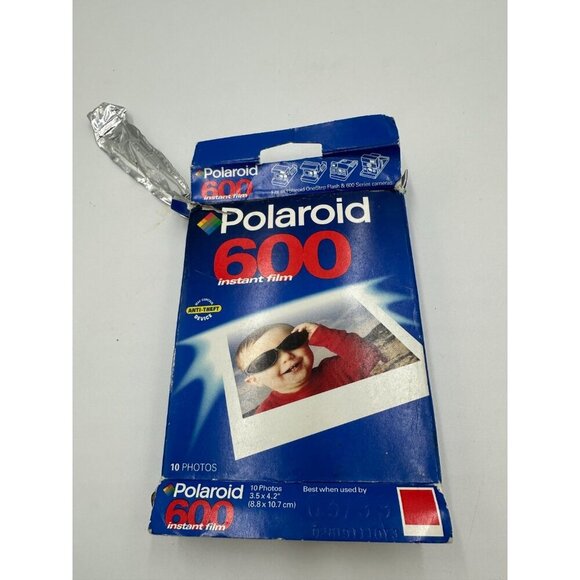 Vintage Polaroid 600 Instant Film open box open seal 10 Photos Pack Exp 3/99 - Picture 1 of 5